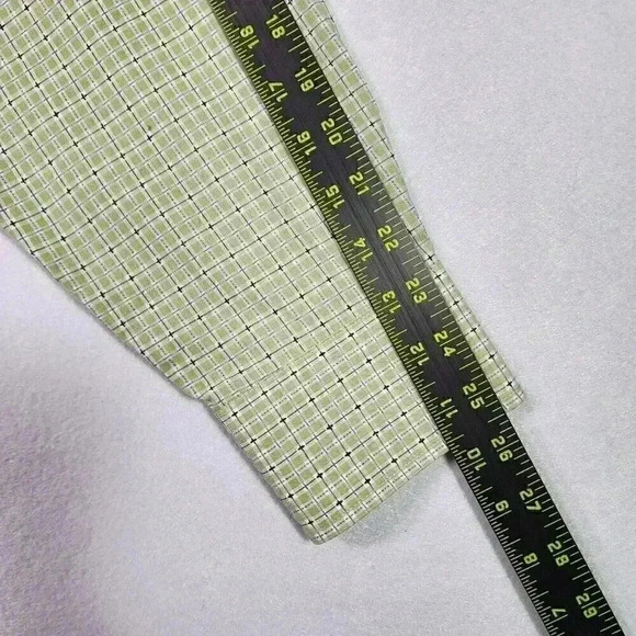 BUGATCHI Men's Dress Shirt XL Long Sleeve Woven Plaid Green - Picture 12 of 16